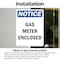 Signmission Gas Meter Enclosed, 7 in W x Rectangle, Vinyl Decal OS-2PACK-NS-D-710-V-13007 - alternate 3